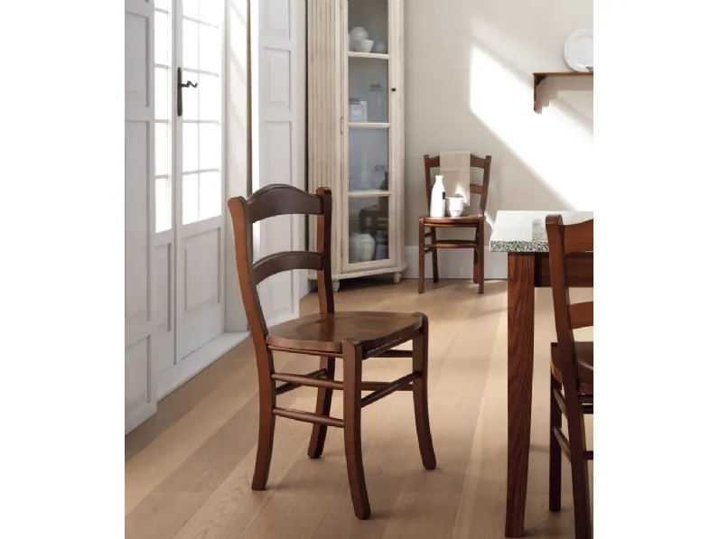 Sedia Margot in legno massello di Scavolini