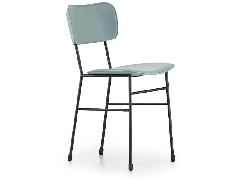 Sedia in cuoio Master di Midj