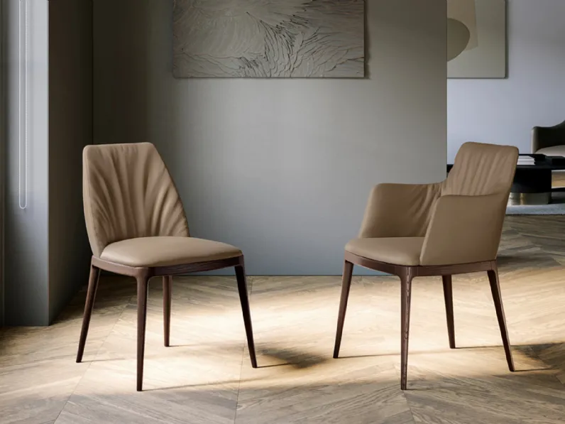 Sedia in pelle Max Deluxe di Eforma