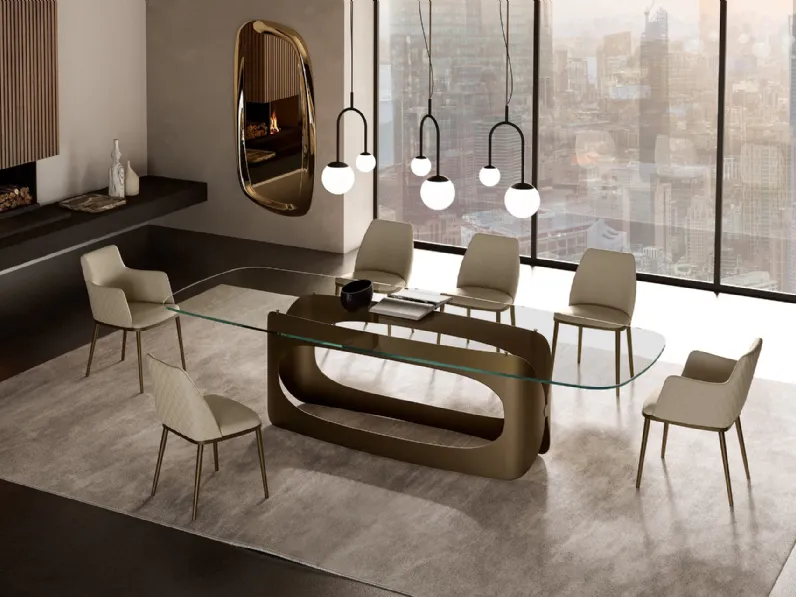 Sedia in pelle Max Diamond di Eforma