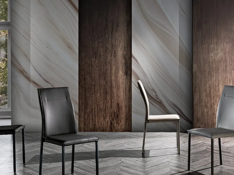 Sedia Amis in ecopelle di MaxHome