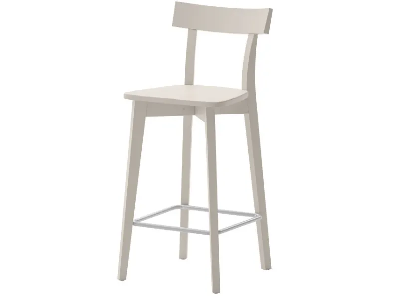 Sgabello Maya in faggio laccato di Veneta Cucine