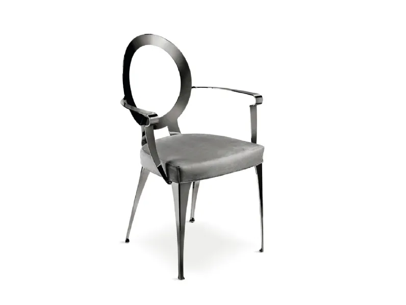 Sedia Miss Schienale Nudo Poltroncina in ferro con seduta imbottita di Cantori