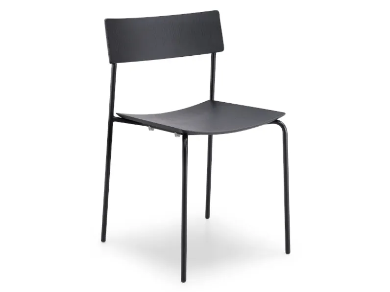 Sedia impilabile in legno Mito di Midj