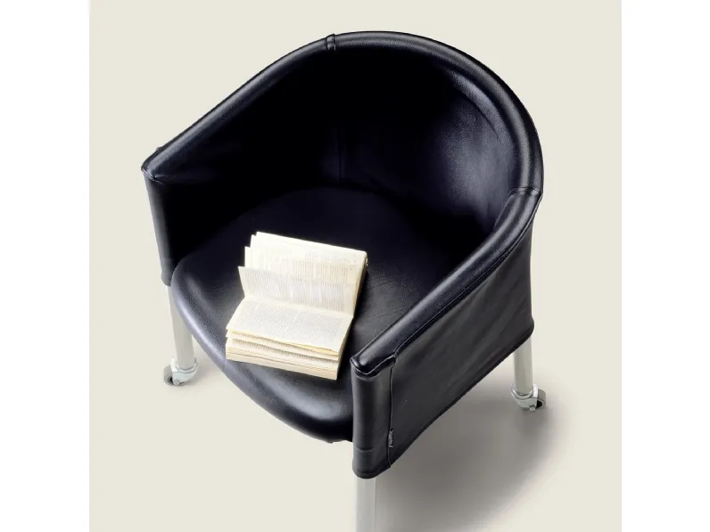 Sedia Mixer in pelle di Flexform