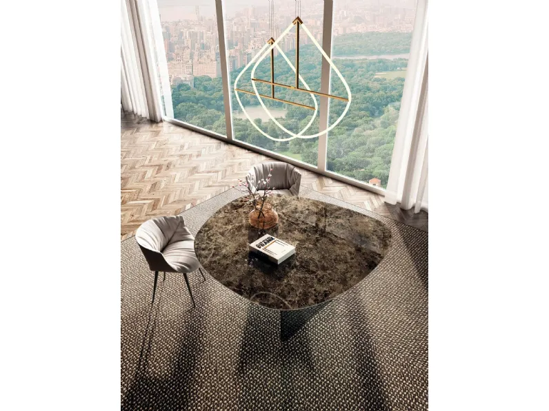 Sedia in tessuto Nacho SED030 di Lago