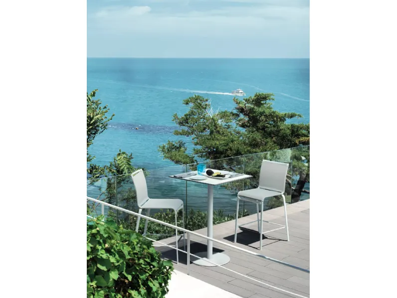 Sgabello in tessuto tecnico Net di Bontempi