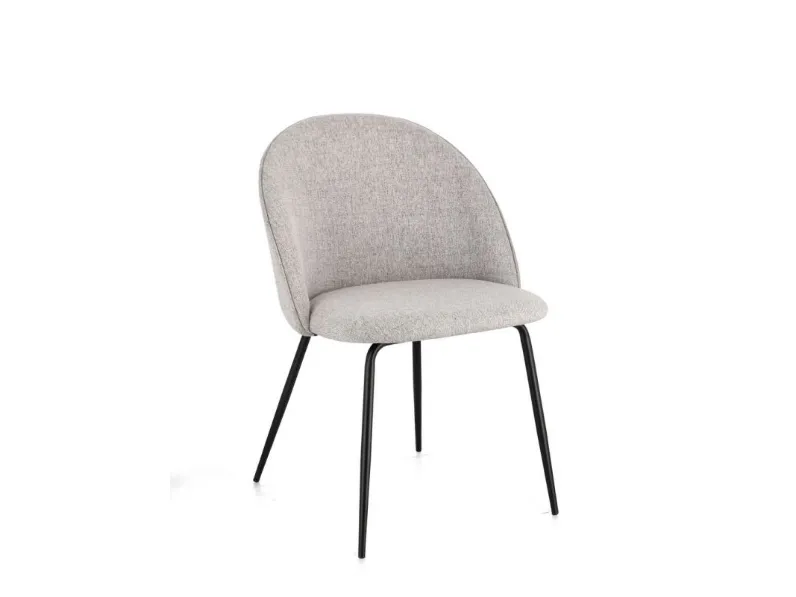 Sedia New Tanya in tessuto imbottito di Bizzotto