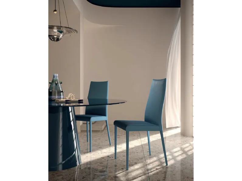 Sedia in pelle Nice de Di Lazzaro