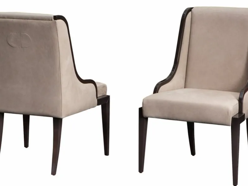 Sedia Nicole in pelle di Daytona Home