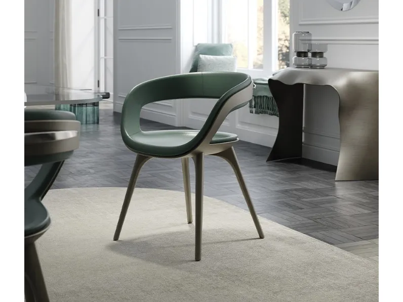 Sedia in pelle Nido Chair di Reflex