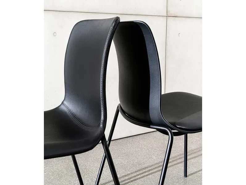 Sedia in ecopelle Olly di Sovet