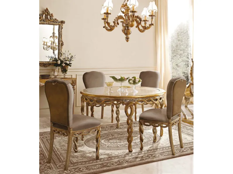 Sedia in pelle Opera 739 di Andrea Fanfani