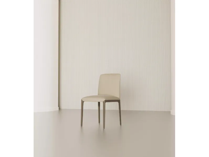 Sedia Opera in pelle di Bontempi