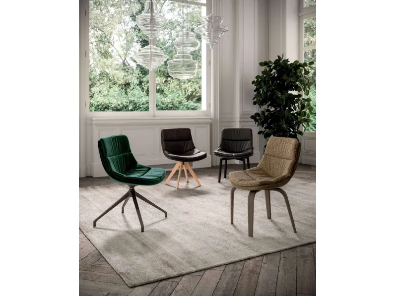 Sedia Siria in pelle di Ozzio