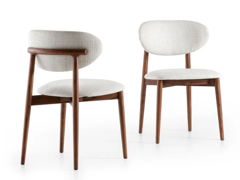 Sedia Camilla in tessuto imbottito di Pacini e Cappellini