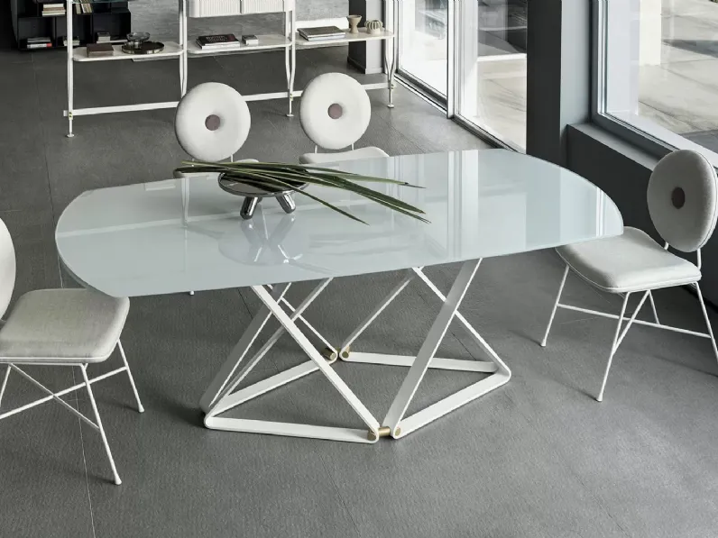 Sedia Penelope in tessuto di Bontempi