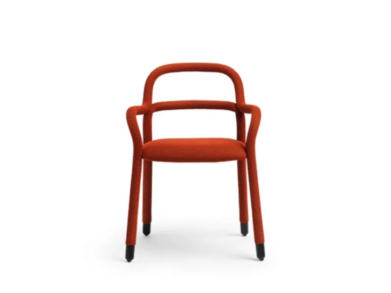 Sedia Pippi rivestita in tessuto di Midj