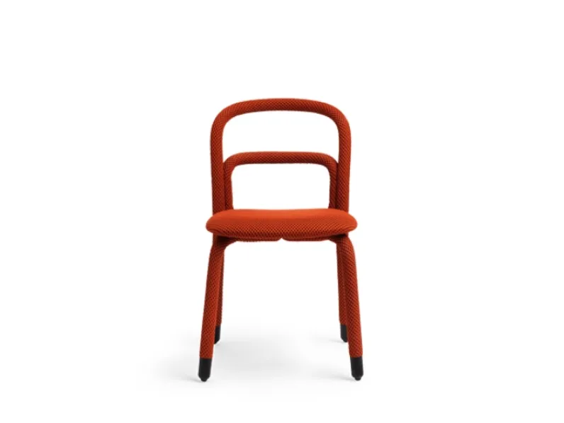 Sedia Pippi rivestita in tessuto di Midj