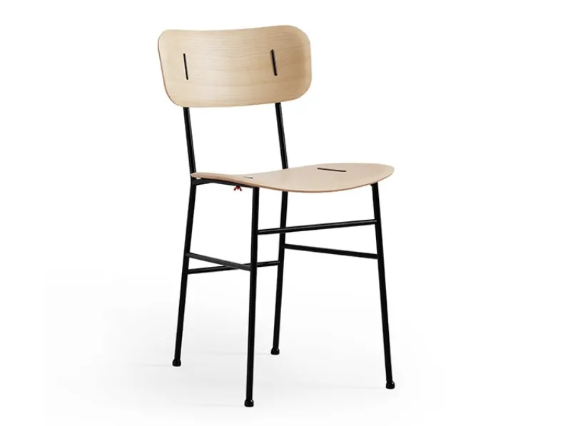 Sedia Piuma S M LG in legno di Midj