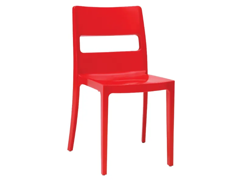 Sedia impilabile Poggio in tecnopolimero di Eurosedia