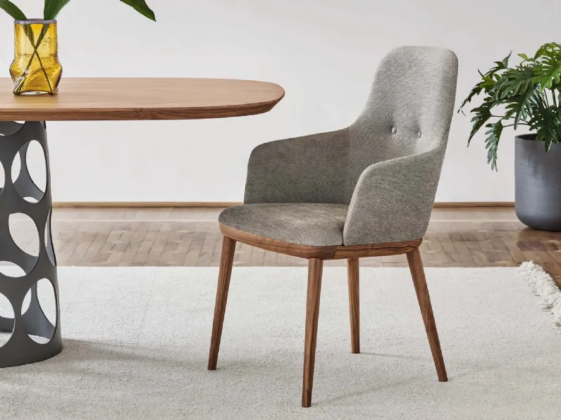 Sedia in tessuto Connie di Porada