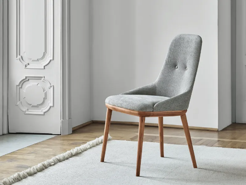 Sedia in tessuto Connie di Porada