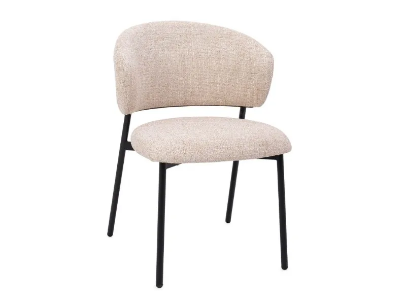 Sedia Prisca in tessuto imbottito di Bizzotto