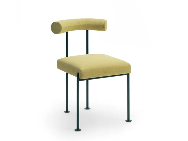 Sedia Qua-ndo in tessuto e metallo di Midj