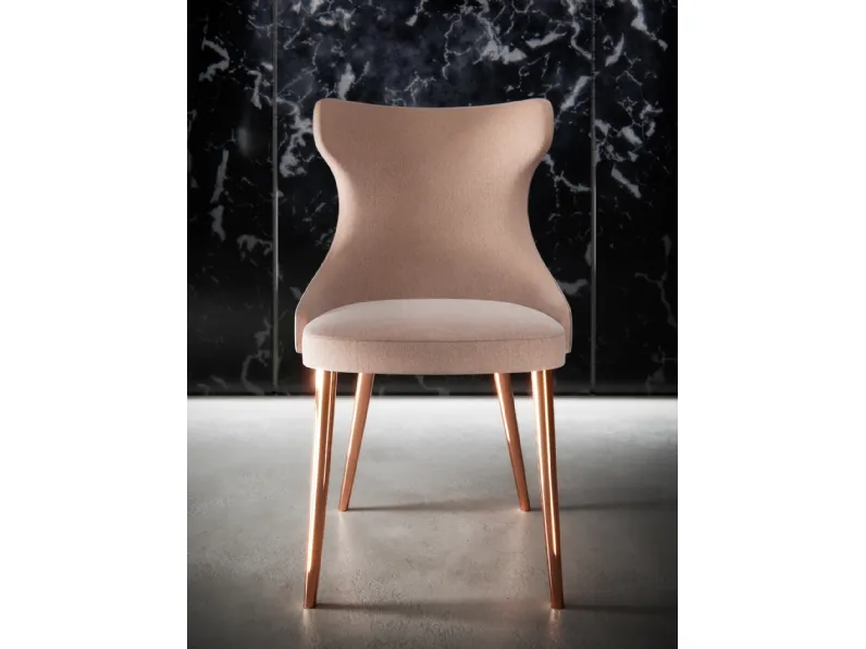 Sedia imbottita in tessuto Queen Ambiance Italia