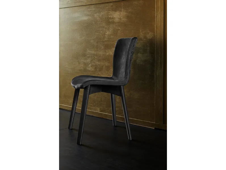 Sedia Rap W in tessuto imbottito di Colico