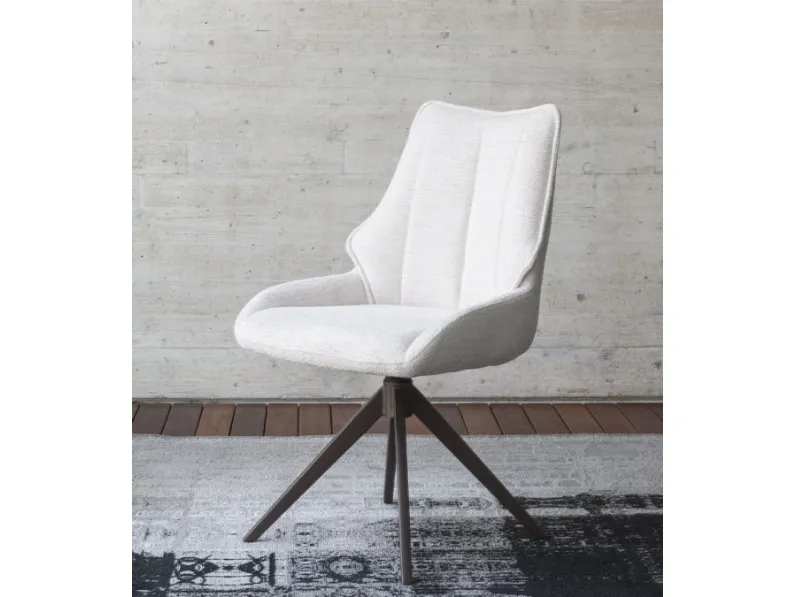 Sedia Raya in tessuto imbottito di Altacom