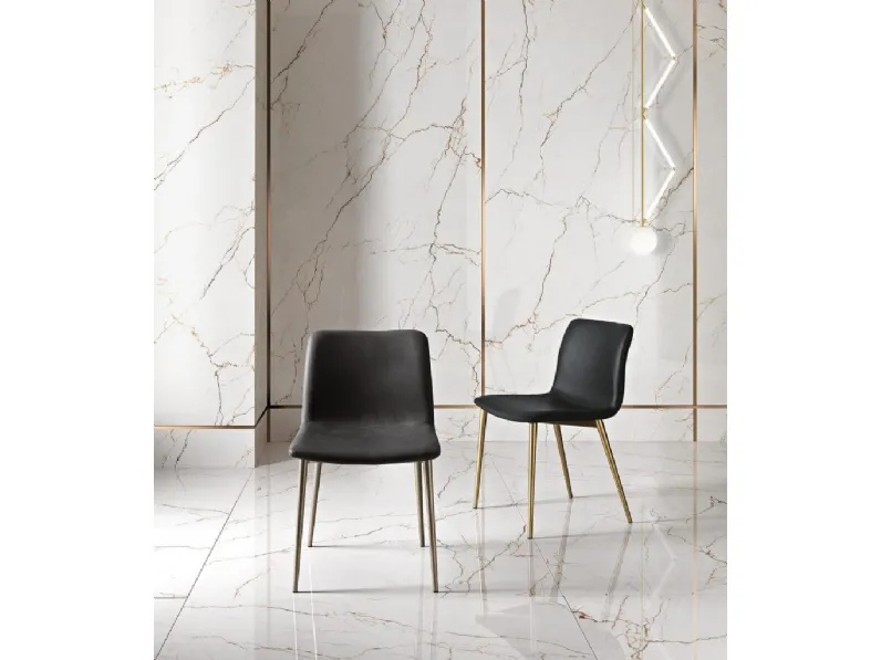 Sedia Rebecca in ecopelle di MaxHome