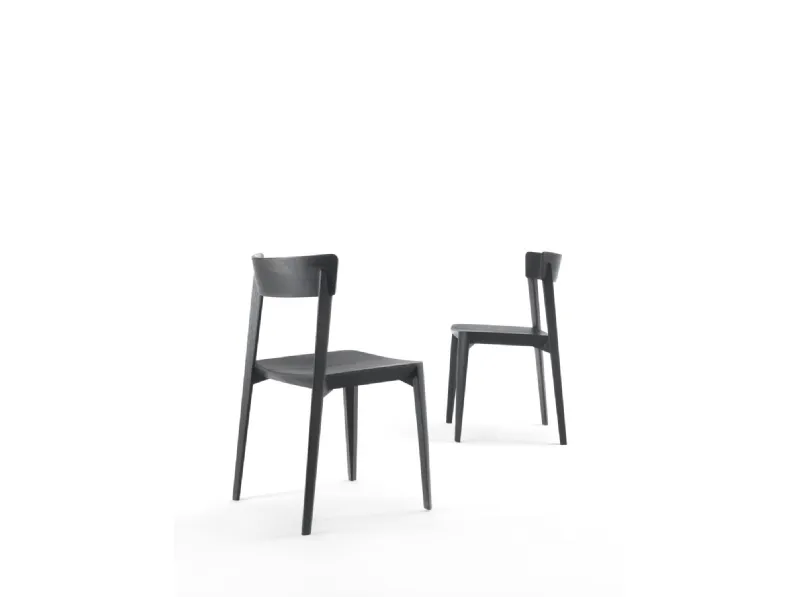 Sedia Rewood Mia in legno massello di Frassino di Riva1920