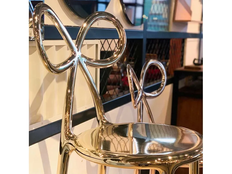 Sedia Ribbon Metal Finish di Qeeboo