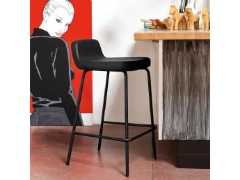 Riley Stool in ecopelle 