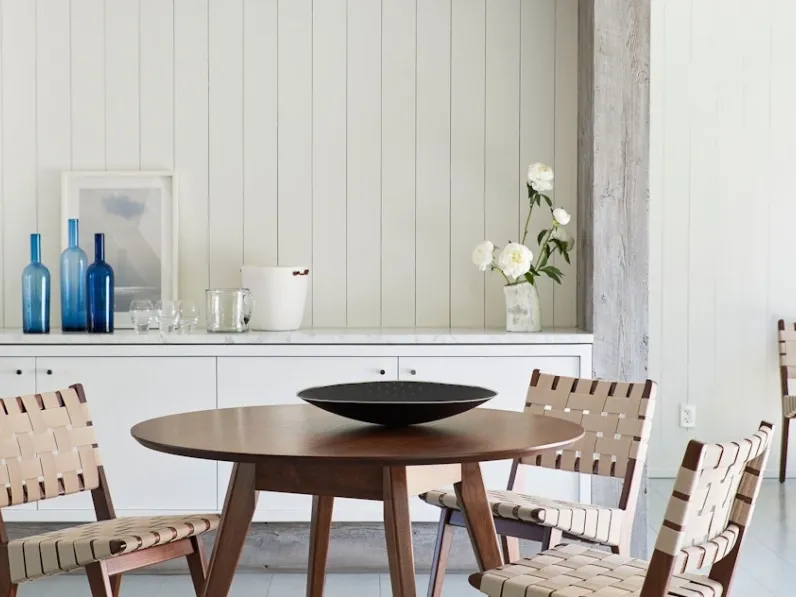 Sedia Risom Side Chair in tessuto e legno di Knoll