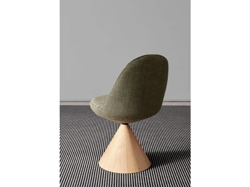 Sedia Romby in tessuto e legno di Porro