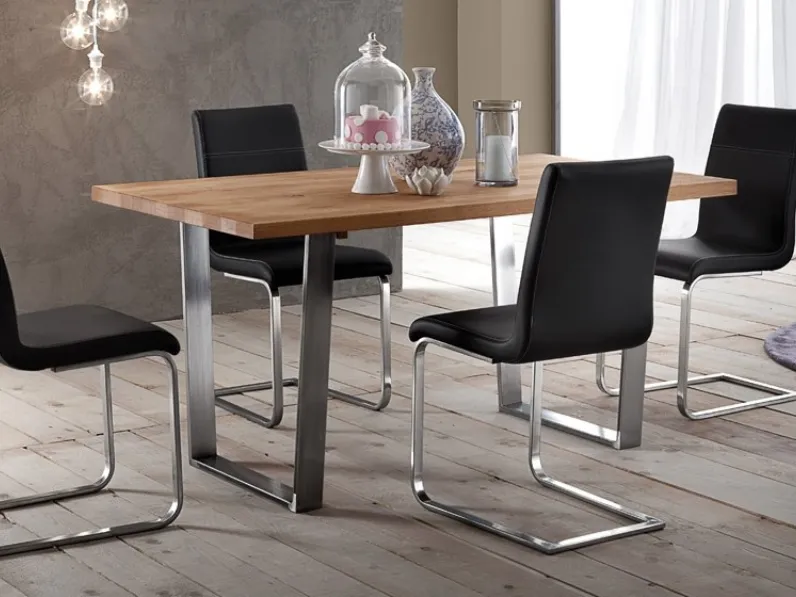 Sedia moderna in pelle Roxy di Domitalia