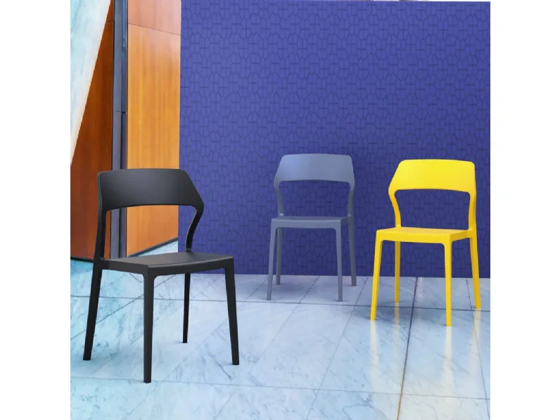 Sedia impilabile in polipropilene Grace di Ponti Terenghi