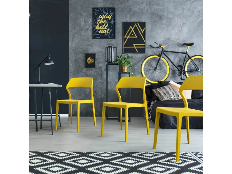 Sedia impilabile in polipropilene Grace di Ponti Terenghi