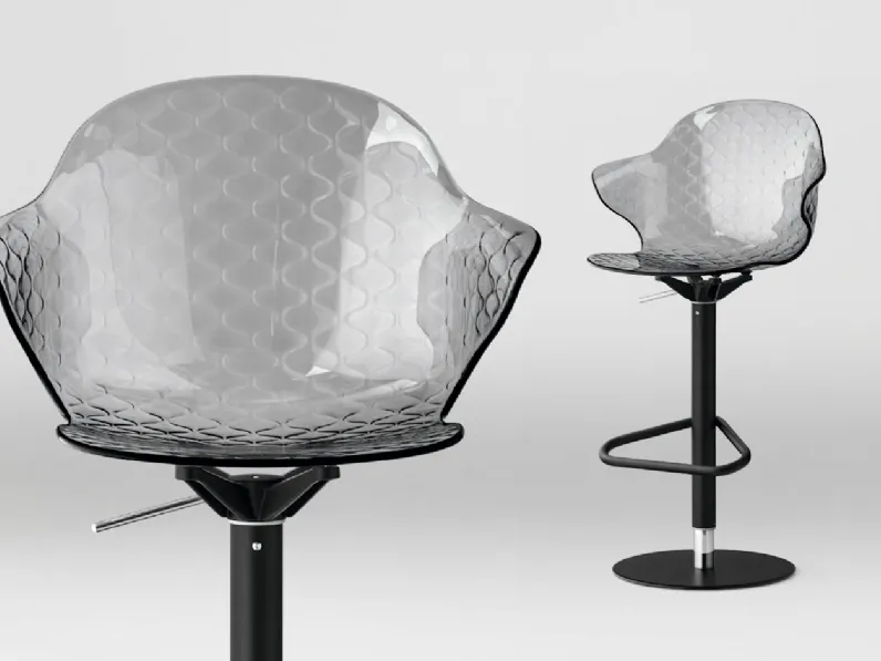 Sgabello regolabile in policarbonato Saint Tropez di Calligaris