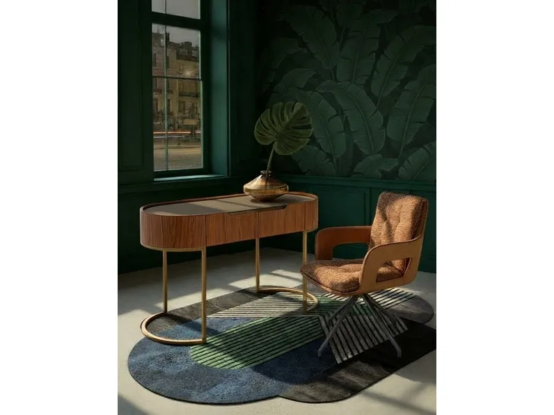 Sedia imbottita girevole Sandro di Kare Design