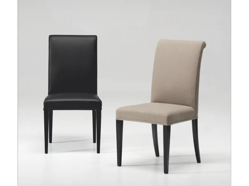 Sedia K10497 in tessuto o pelle de L'Origine