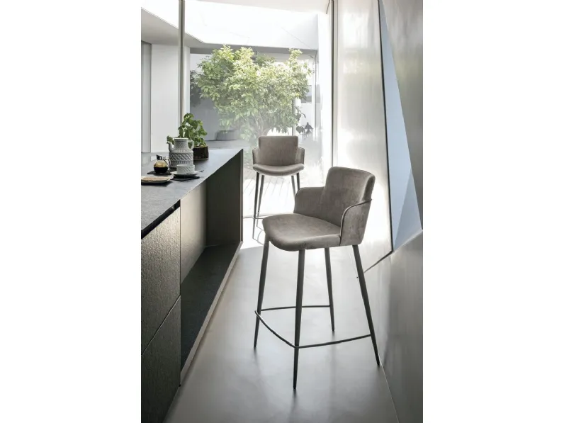 Sgabello Carol in ecopelle di Sedit