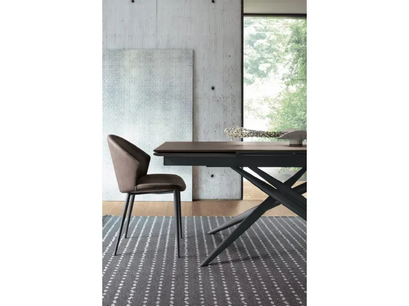 Sedia Paris in ecopelle vintage di Sedit