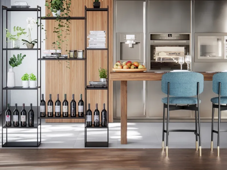 Sgabello Foulard in tessuto con struttura in metallo di Ambiance Italia