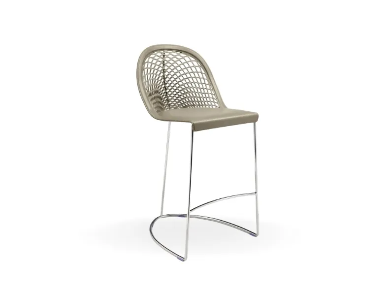 Sgabello in cuoio Guapa di Midj