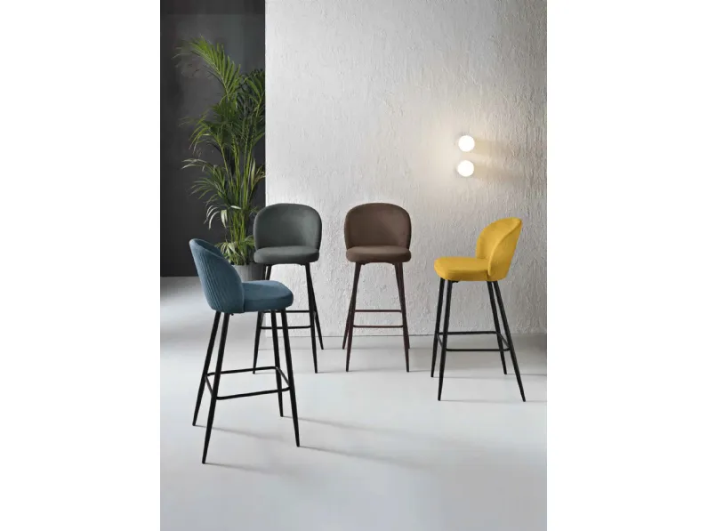 Sgabello Meggie in tessuto di Capodarte