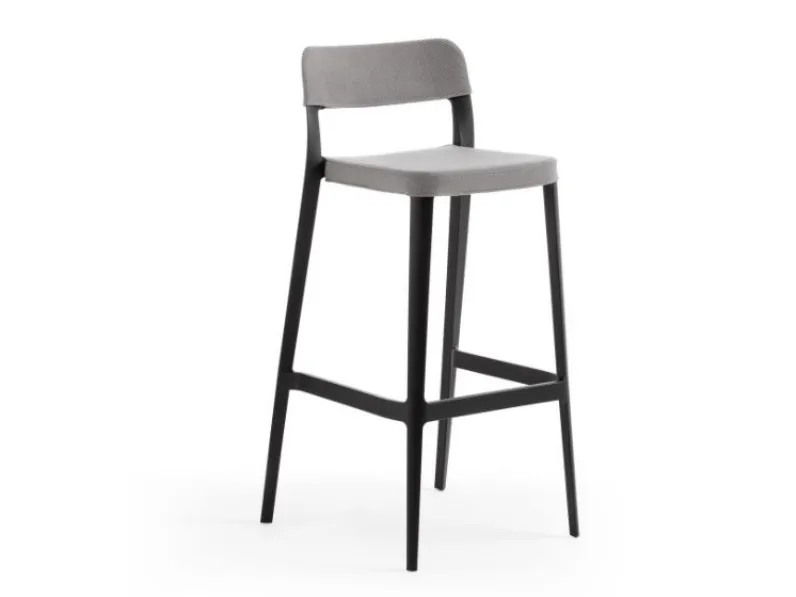 Sgabello Nenè in polipropilene e tessuto di Midj